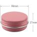 Zeoabsy 10ml Pink Aluminum Screw Can - 10 Pieces Empty Tin Cans for Cosmetics Candles & Ointments with 5 Spoons & 1 Label | Ideal for International Shipping - Buy Online on GoSupps.com