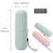 Travel Toothbrush Case 2 Pack - Portable Wash Cup Holder for Business Trips - Green/Pink Organizer - Buy Online on GoSupps.com