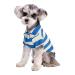 Polo shirt for small dogs two -legged strip shirt puppy costume summer t shirt fashionable clothing for bichon French bull dog dog shirt striped dog shirt breathable blue large