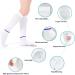 T.E.D. Anti Embolism Stockings 15-20 mmHg Compression | Women Men | Knee High White Stockings with Inspect Toe Hole - Buy Online on GoSupps.com