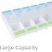 BYVOV AM PM 7 Day Pill Organizer - Large Weekly Travel Case for Vitamins Supplements & Medications - Twice a Day Medication Reminders - Buy Online on GoSupps.com