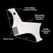 Buy Bartformer Template Shaping Tool - Kuched Transparent Styling Kamm for Perfect Goat Beard & Mustache Trim - Men's Facial Hair Care - Buy Online on GoSupps.com