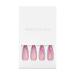 Sethexy Long Glossy Pink Ballerina False Nails 24pc Bling Sparkling Acrylic Coffin Nail Tips for Women & Girls - Buy Online on GoSupps.com