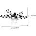 Ipetboom Black Crystal Hair Accessories Brides Hair Decoration Hair Clip for Wedding Vintage Hair Accessories Wedding Headpiece for Bride Bridal Alloy Comb Bridesmaid Fashion - Buy Online on GoSupps.com
