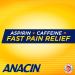 ANACIN Fast Pain Relief Tablets - NSAID Caffeine Pain Reliever - 50 Count - Buy Online on GoSupps.com
