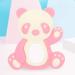 Baby Teething Toy - Cartoon Panda Shape Silicone Teether for Kids | Soft Hugs & Kisses (Pink/Black/Coffee) - Buy Online on GoSupps.com