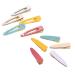 Lurrose 10pcs Acrylic Resin Hair Clips Colorful Geometric Crocodile Barrettes Hairpins Bang Side Clips Headdress for Kid Woman Girl