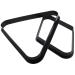 Ruiwaer 2pcs Black Plastic Billiard Ball Rack 2-1/4 Inches Billiard 8-Ball Triangle Rack and 9-Ball Diamond Billiard Rack Pool Billiard Balls Accessories (1 x Triangle + 1 x Diamond)