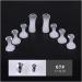 J Shop 8PCS Toe Silicone Separator Nail Art DIY Tool Pedicure Flower Water Drop Crystal Diamond Pearl Separator Tools for Foot Care (Water droplets) - Buy Online on GoSupps.com