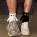 Balleenshiny Funny Magnetic Suction 3D Doll Couple Socks - Unisex One Size 2 Pairs White - Buy Online on GoSupps.com