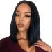 European and American wigs women s long straight hair black African fashionLinen Dark brown