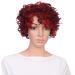 Buy Women's Red Curly Wavy Synthetic Wig | 70s 80s Vintage Hairstyles | International Shipping - Buy Online on GoSupps.com