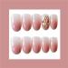 Shop Princess Style Pink Artificial Nails - Shiny 3D Decorated Full Nail Tips for Brides | International Shipping - Buy Online on GoSupps.com