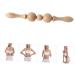 Buy Wooden Rolling Stick Body Massager - Khaki Beech Massage Tool for Neck & Home Use | International Shipping - Buy Online on GoSupps.com