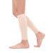 MOTHER-K Leg Compression Sleeves for Women Calf and Shin Supports and Pain Relief for Pregnancy Beige (Large) Beige Large
