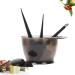 Lurrose Hair Dye Kit - 5-Piece Tinting Tools Set with Bowl Brush and Earmuffs for Home & Salon Use - Black Hair Dyeing Accessories - Buy Online on GoSupps.com