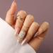 Rumtock Crystal Beads Bling Finger Tip Gold Protective Ring Open Size Boho Jewelry for Women Girls Nail Cap Art Jewelry Gold Style 2