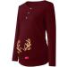 Christmas Maternity Deer Hoodie - Warm Winter Pregnancy Top | L Rot-2 - Buy Online on GoSupps.com