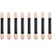 10pcs Disposable Double End Eyeshadow Brush Sponge Tip Oval Eyeshadow Applicator Black - Buy Online on GoSupps.com