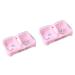 Amosfun 2pcs Box Soap Case Kitchen Asseriories Soap Dish with Lid Kitchen Accessories Storage for Bathroom Nordic Powder Soap Dish Kitchen Assesorie Soap Holder Soap Box Portable Pink Pinkx2pcs mediumx2pcs