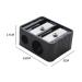 Premium Double Hole Cosmetic Pencil Sharpener - Ideal for Eyeliner Eyebrow and Lip Liner Pencils | Perfect for Home School & Office - Buy Online on GoSupps.com
