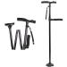 Foldable Crutches Aluminium Dexterous Old People Walking Aids with LED Light Double EVA Soft Grip 360 Adjustable Non Slip Walking Stick Interesting