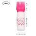 Minkissy Root Ridge Applianter Bottles - 2 Pcs Plastic Hair Dye Flaps for Hair Oils & Bleaching | International Shipping - Buy Online on GoSupps.com