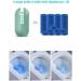 Automatic Toilet Cleaner Blue Bubble Tablets - Long-Lasting Deodorant for Urine Stains (2PCS Floral Scent) - International Shipping Available - Buy Online on GoSupps.com