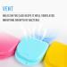 Y-Kelin Retainer Box - Light Blue + White | Partial Denture Container - Buy Online on GoSupps.com