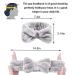 Queta 3 Pack Microfiber Bowtie Headbands for Women - Soft Makeup, Shower, Spa, Yoga Hair Bands in White, Gray, Black - Buy Online on GoSupps.com