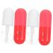 STAHAD 4 Pcs Lip Oil Lip Plumper Natrum Lip Balm Essence Makeup Products Lip Gloss Plumper Star Eyeliner Stamp Natural Lip Plumper Lip Gloss Skin Care Moisturizer Plant Essence 5.3x1.8x1.8cmx2pcs Rosy Transparentx2pcs