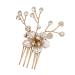 DOITOOL 1pc Headgear Hair Side Comb Hair Insertion Comb Headdress Crystal Hair Accessories Bridal Side Comb Flower Hair Accessories Diamond Headhones Hair Comb Rhinestones Bride