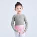 Girls Kids Dance Sweater Long Sleeve Ballet Crop Top Gray 2-3T - Buy Online on GoSupps.com