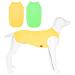 Kickred 2 Pack Summer Dog shirts fast drying breathable dog clothing pet sleeves vest light stretchy tank top T-shirts for large medium dog (grass green+lemon yellow l) l grass green+lemon yellow