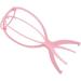 2 Pack Plastic Foldable Wig Stand - 36.7 cm Pink Wig Display Tool for Easy Storage - Buy Online on GoSupps.com