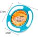 Itian Children's Plate & Bowl - 360 Rotating Anti-Pouring Baby Feeding Shells - Blue - Buy Online on GoSupps.com