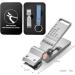 Ultra Compact Nail Clippers for Outdoor - Sharp Toenail Clipper for Thick Nails Premium Steel Nail Cutter Safe Trimmer with Catcher for Traveling Home Office - Buy Online on GoSupps.com