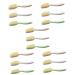 minkissy 15 Pcs Soft Brush for Shoes Silicone Face Scrubber Cleaning Board Brush Sneaker Cleaning Shoe Washing Brush Saline Solution for Piercings Clothing Sports Shoes Plastic (pp) Assorted Colorx5pcs 23x4cmx5pcs