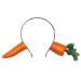 TENDYCOCO Carrot Hair Hoop Party Spoof Hair Hoop Adult Headwear Carrot Decorative Hair Hoops for Woman