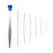 18 Pcs Beading Needles Set, 6Sizes Big Eye Beading Needles with Needle Bottle for Jewelry Making