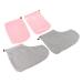 Mikinona 1 Set Gloves Paraffin Wax Cover Paraffin Wax Booties Mitts Paraffin Bath Mitts Gel Removing Tool Wax Mitts Wax Foot Cover Wax Bath Liner Fabric Foot Warmer Feet Pink