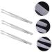 Shop Housoutil 3-Part Stainless Steel Tweezers Set - Professional Eyelash Tools for Extensions Makeup & Coin Stamping - 11cm Silver - Buy Online on GoSupps.com