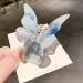 Butterfly hair clips hair clips glitter mussel marble marble leopard hair catcher jaw clamp hair jaw clips hair styling accessories hair jewelry for women girls blue