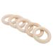 Buy 5pcs Wooden Teether Circles - Smooth Unfinished 50MM DIY Teething Rings & Jewelry Connectors for Crafts - International Shipping Available - Buy Online on GoSupps.com