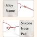 Dibako Anti Blue Light Reading Glasses | Stylish Vintage Round Readers for Women | HD Vision | +1.50 Reading Aid - Buy Online on GoSupps.com