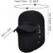 Winter 3 in 1 Thermal Fur Lined Trapper Hat | Windproof Ski Cap with Face Warmer | Black - Buy Online on GoSupps.com