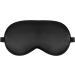 Silk Sleep Mask | Soft Satin Eye Cover for Men & Women | Adjustable Blackout Blindfold for Comfortable Sleep (Black - Buy Online on GoSupps.com