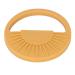 Silicone Baby Teether with Integrated Handle Semicircular Sun Design for Soothing Teething (003 Yellow)