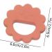 Infant Teething Toys Infant Teethers for Babies 6-12 Months - Teething Toys for Babies 0-6 Months 6-12 Months Flower Shape Teething Toys Silicone Baby Teether Baby Chew Caramel Colour - Buy Online on GoSupps.com