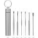 6-piece earwax remover descaling tool household ear pick stainless steel ear pick cleaner kit earwax removal kit with storage box - Buy Online on GoSupps.com